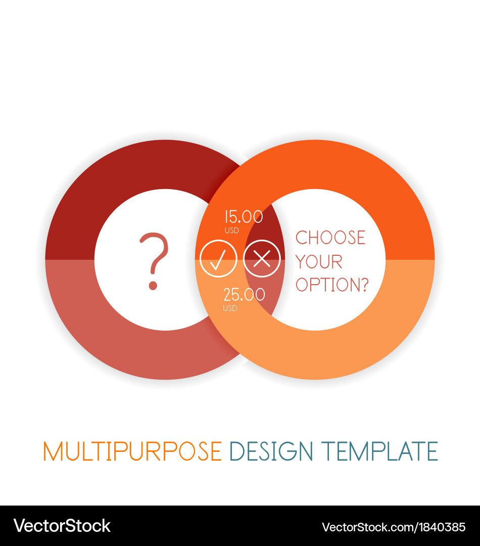 Paper geometric shape multipurpose design template Vector Image