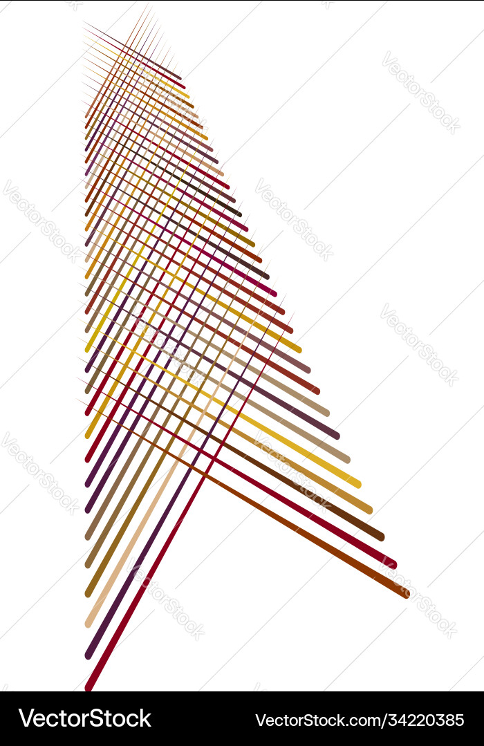 Random lines and stripes grid mesh abstract Vector Image