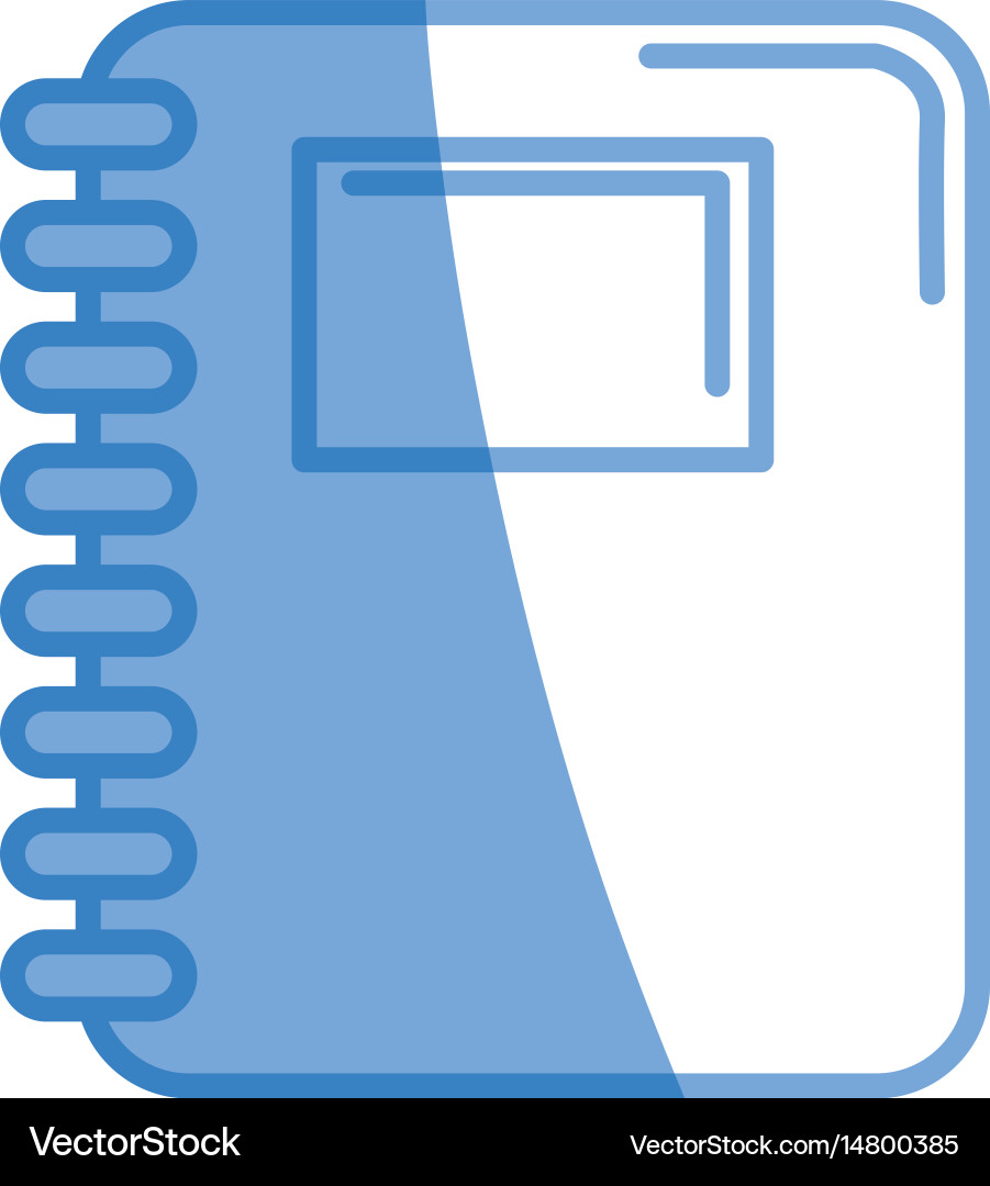 Rings notebook tool to study and learn vector image