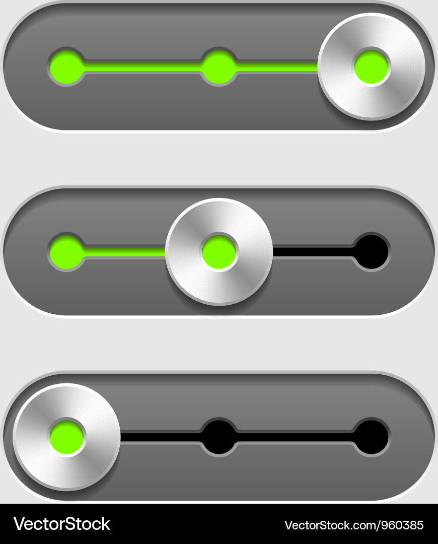 Slider Controls vector image