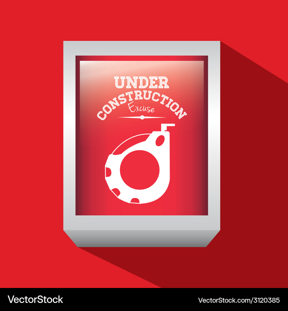 Tools design over red background Vector Image