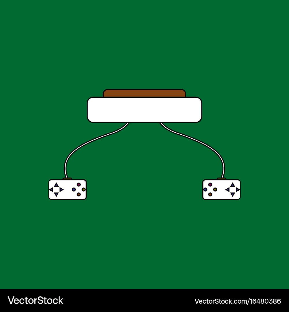 Flat icon design collection children game console vector image