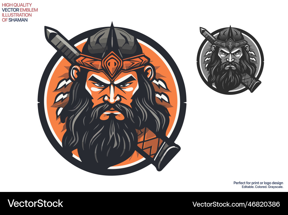 Indian chief mascot esport emblem logo design Indian chief mascot esport emblem logo design vector image