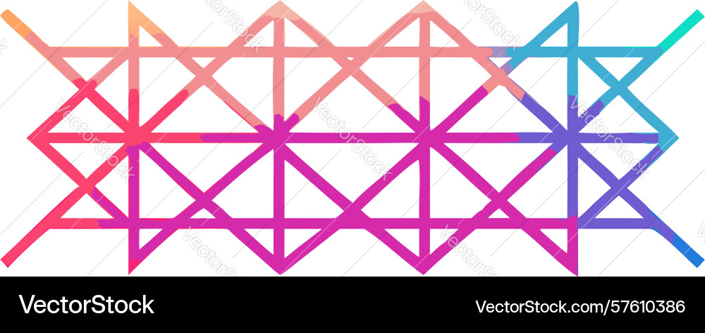 Linear geometric pattern abstract interconnected vector image