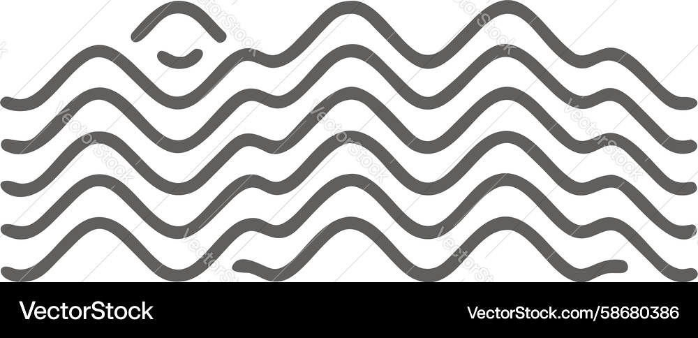 Repeating zigzag wave pattern abstract design Vector Image