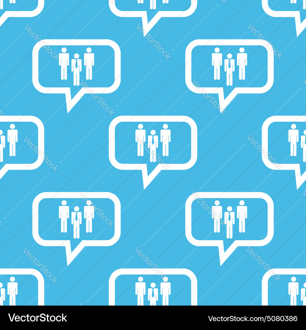 Work team message pattern vector image