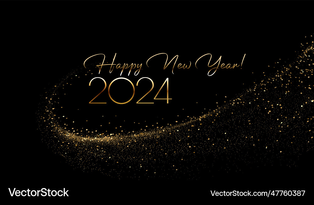 2024 happy new year and merry christmas abstract vector image