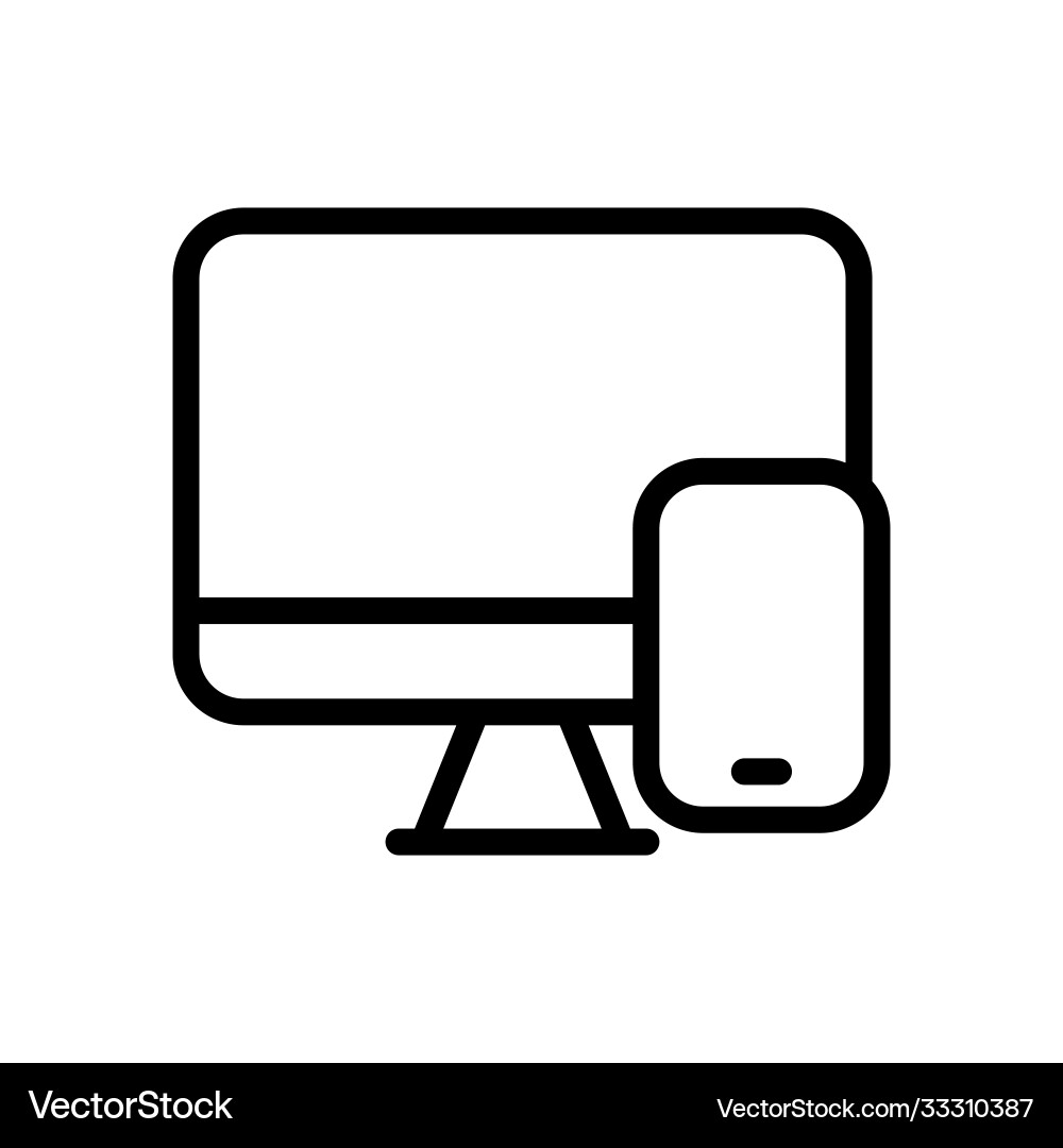 Computer disk symbol line icon Computer disk symbol line icon vector image