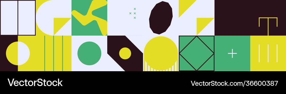 Deconstructed abstract pattern design vector image
