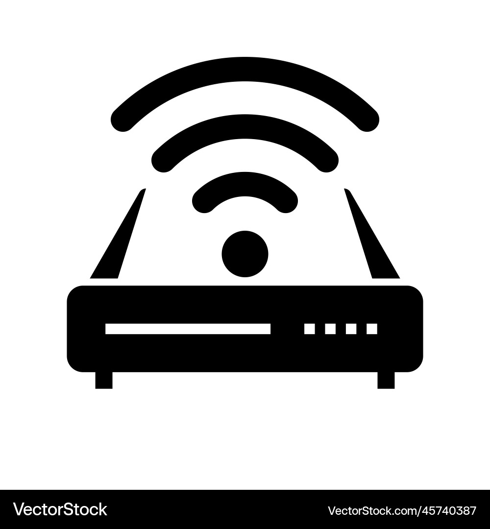 Internet service wireless router Internet service wireless router Vector Image