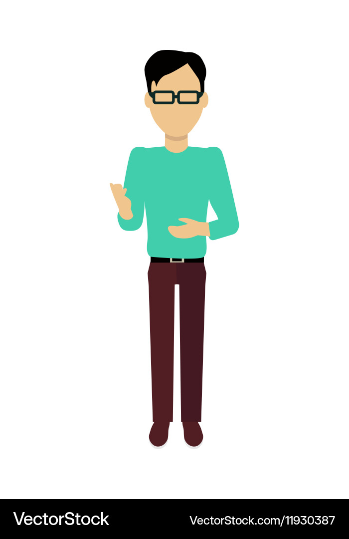 Man character template Vector Image