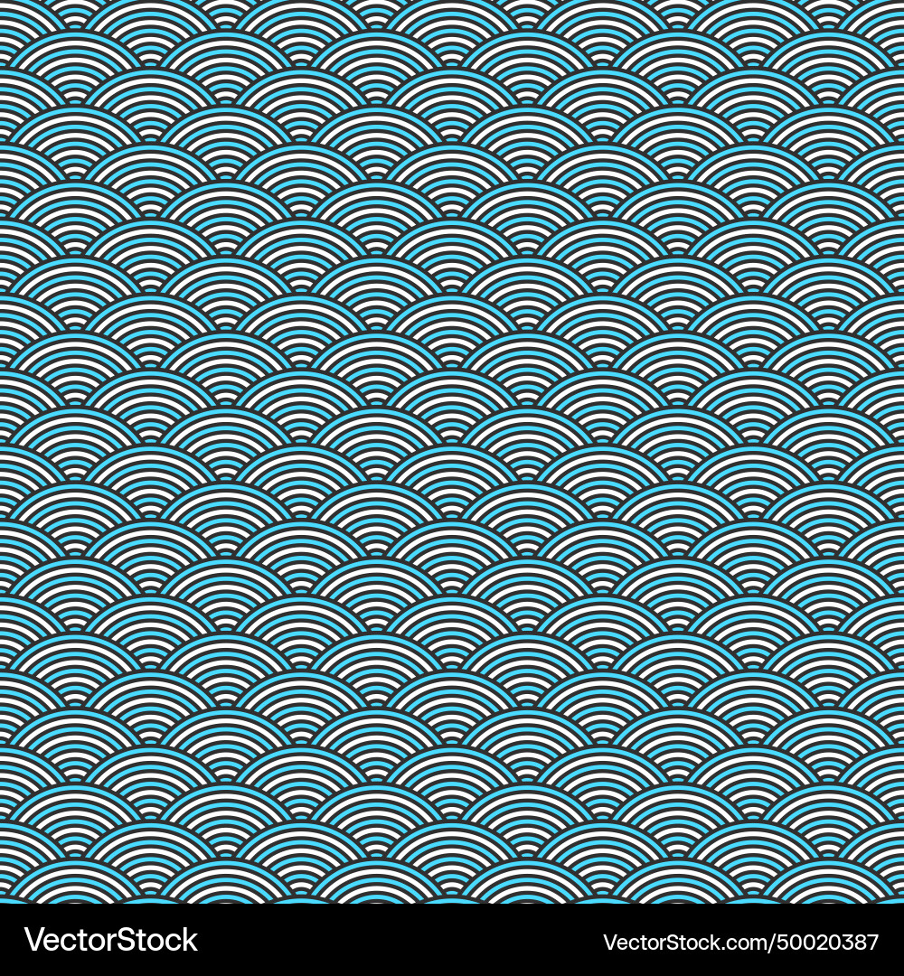 Seamless wave pattern linear waves background Seamless wave pattern linear waves background vector image