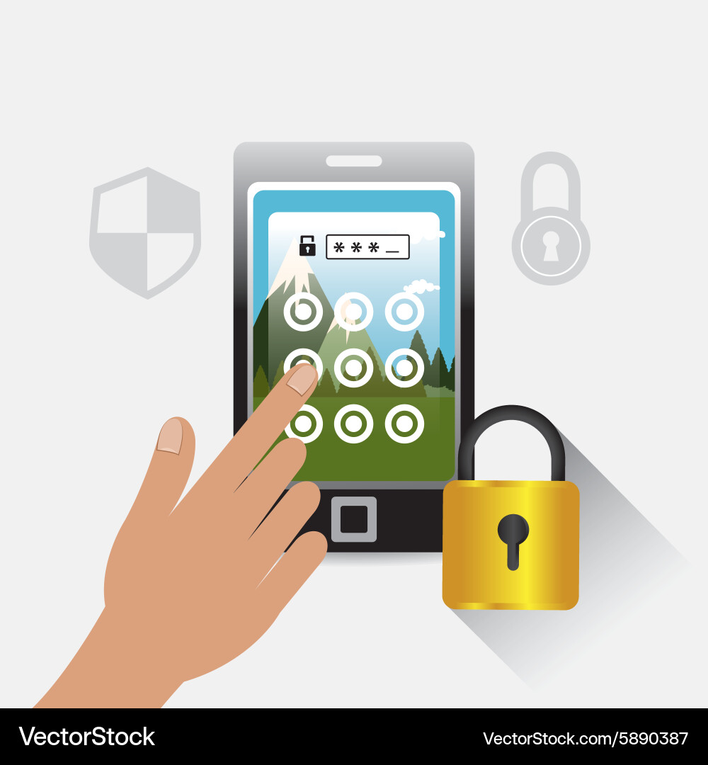 Security system design vector image