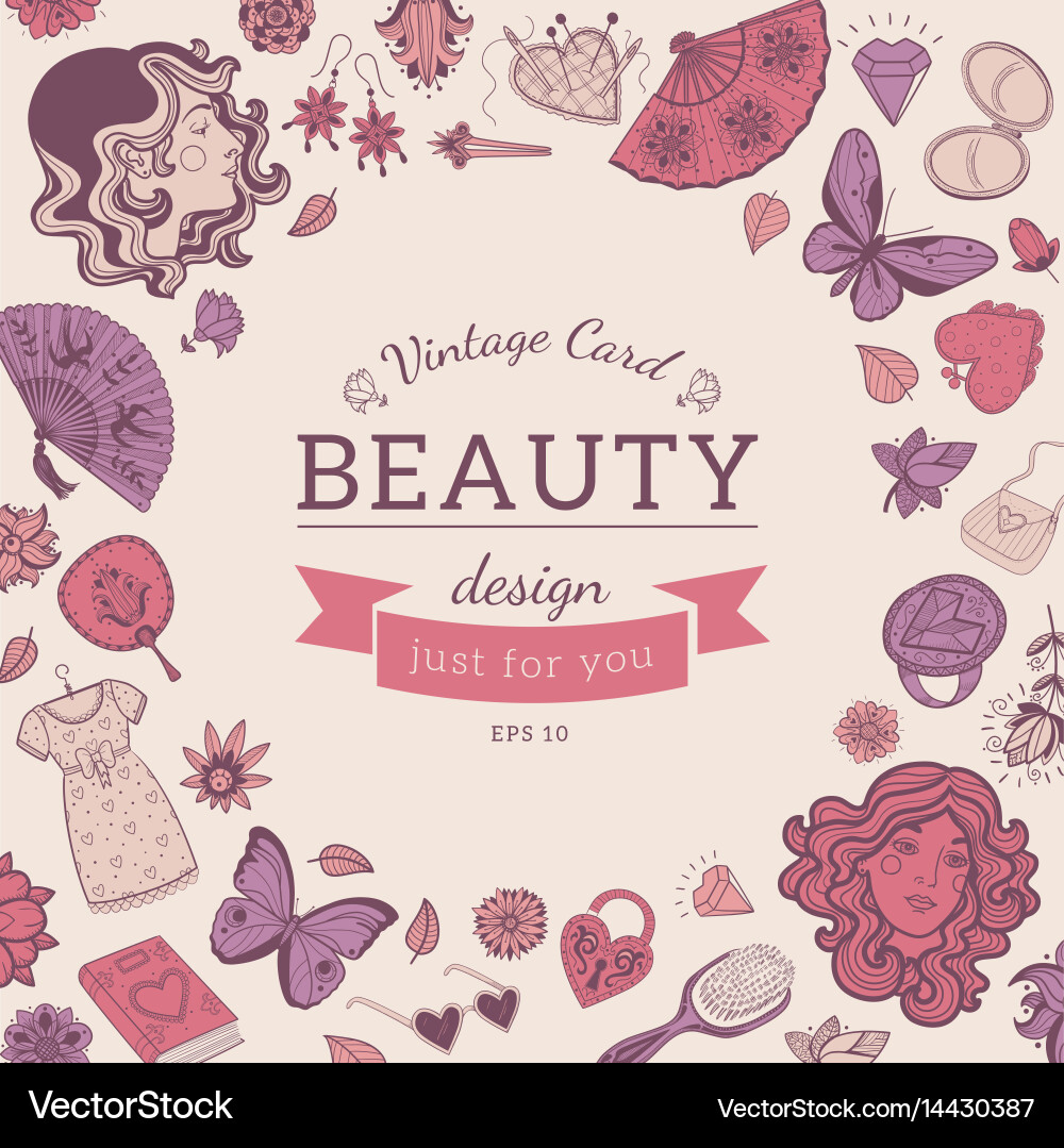 Sketch objects composition Vector Image