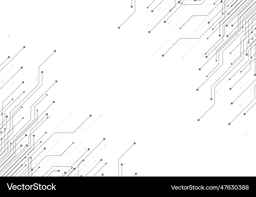Abstract background with technology circuit board Vector Image