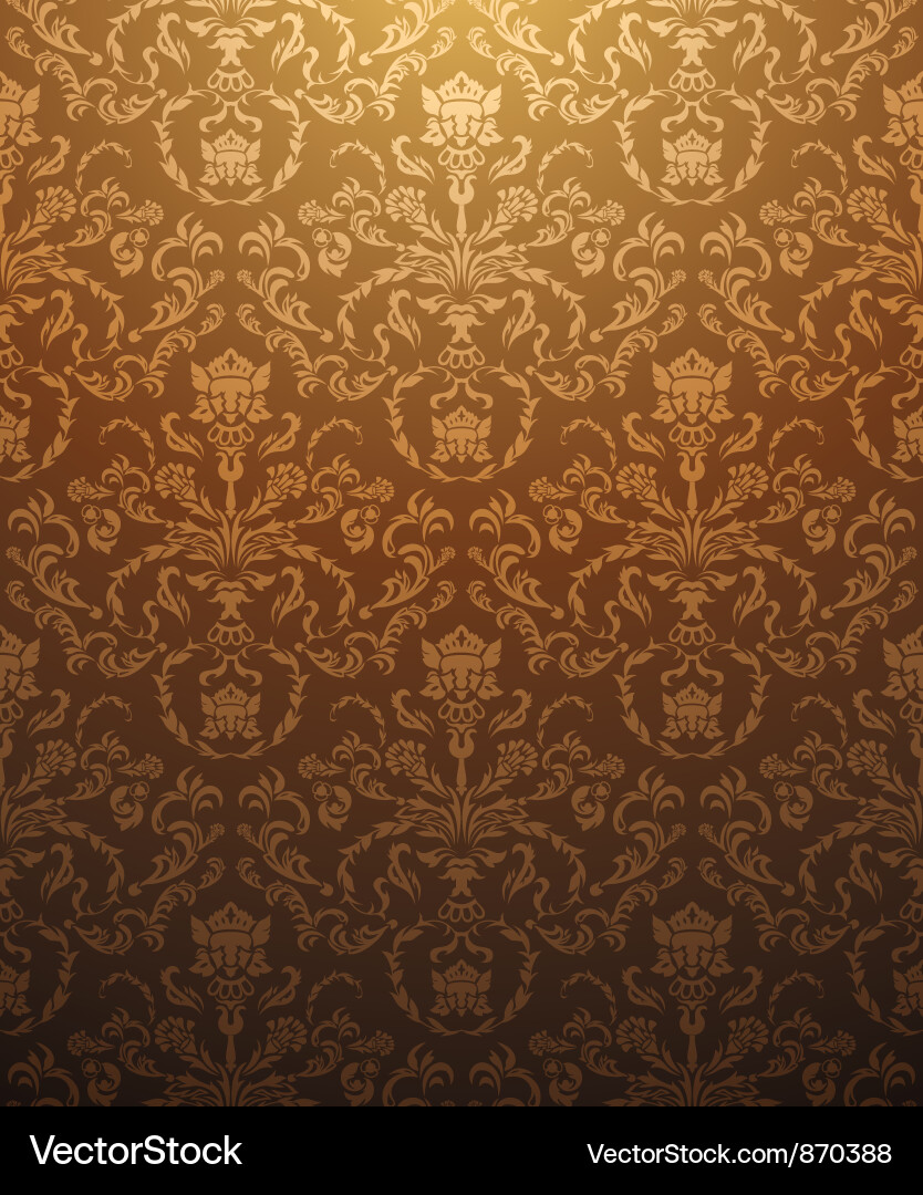 Damask seamless pattern vector image