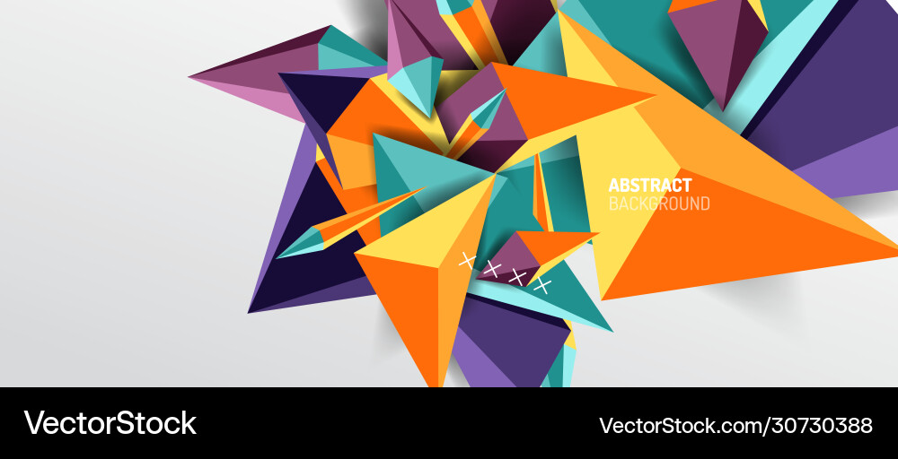 Dynamic Triangle Abstract Background vector image