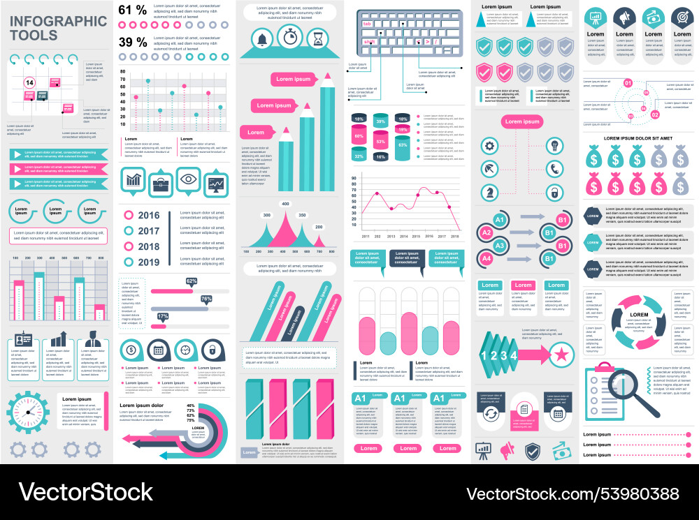 Infographic elements data visualization design Infographic elements data visualization design vector image