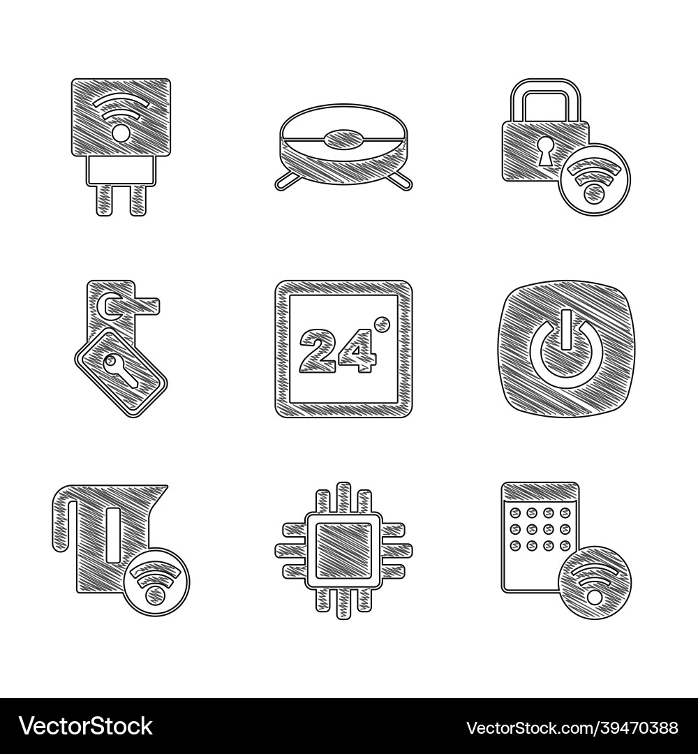 Set thermostat processor with cpu air humidifier Set thermostat processor with cpu air humidifier vector image