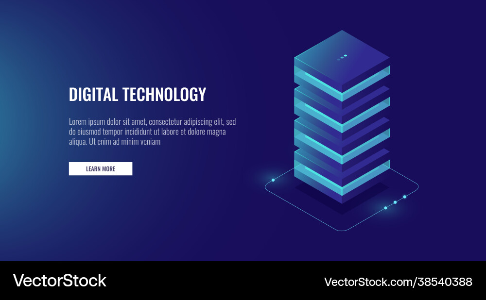 Webhosting-Icon-Datenverarbeitungseinheit isometrische Webhosting-Icon-Datenverarbeitungseinheit isometrische vektorbild