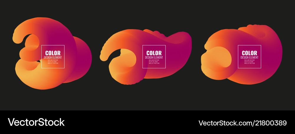 Abstract Color Splash Elements Vector Image