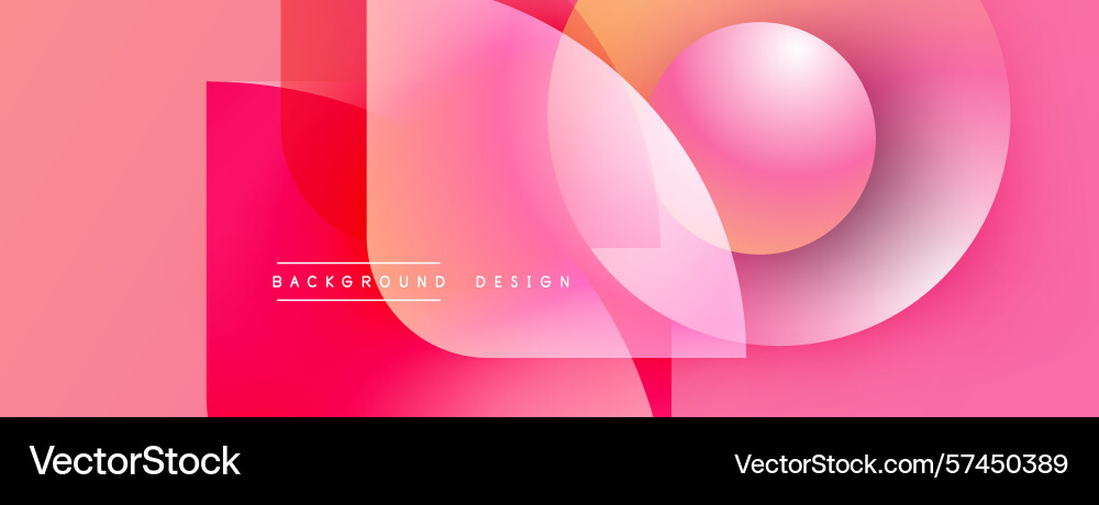 Abstract pink design features overlapping shapes Abstract pink design features overlapping shapes vector image