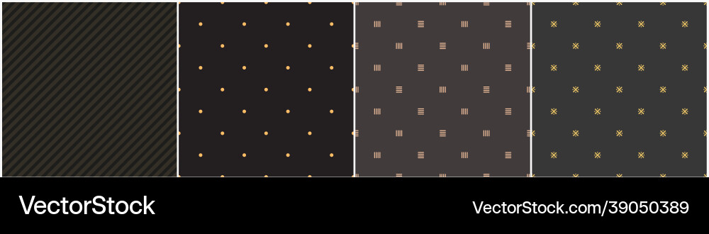 Collection of seamless geometric simple patterns Collection of seamless geometric simple patterns vector image
