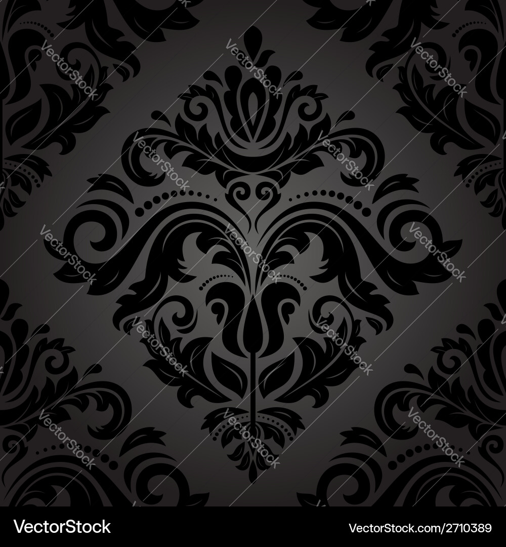 Damask seamless pattern abstract background Vector Image