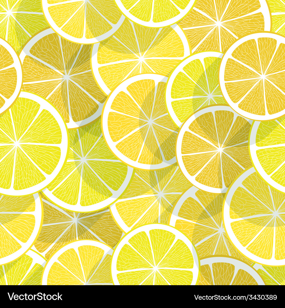 Lemon Seamless Pattern Vector Image