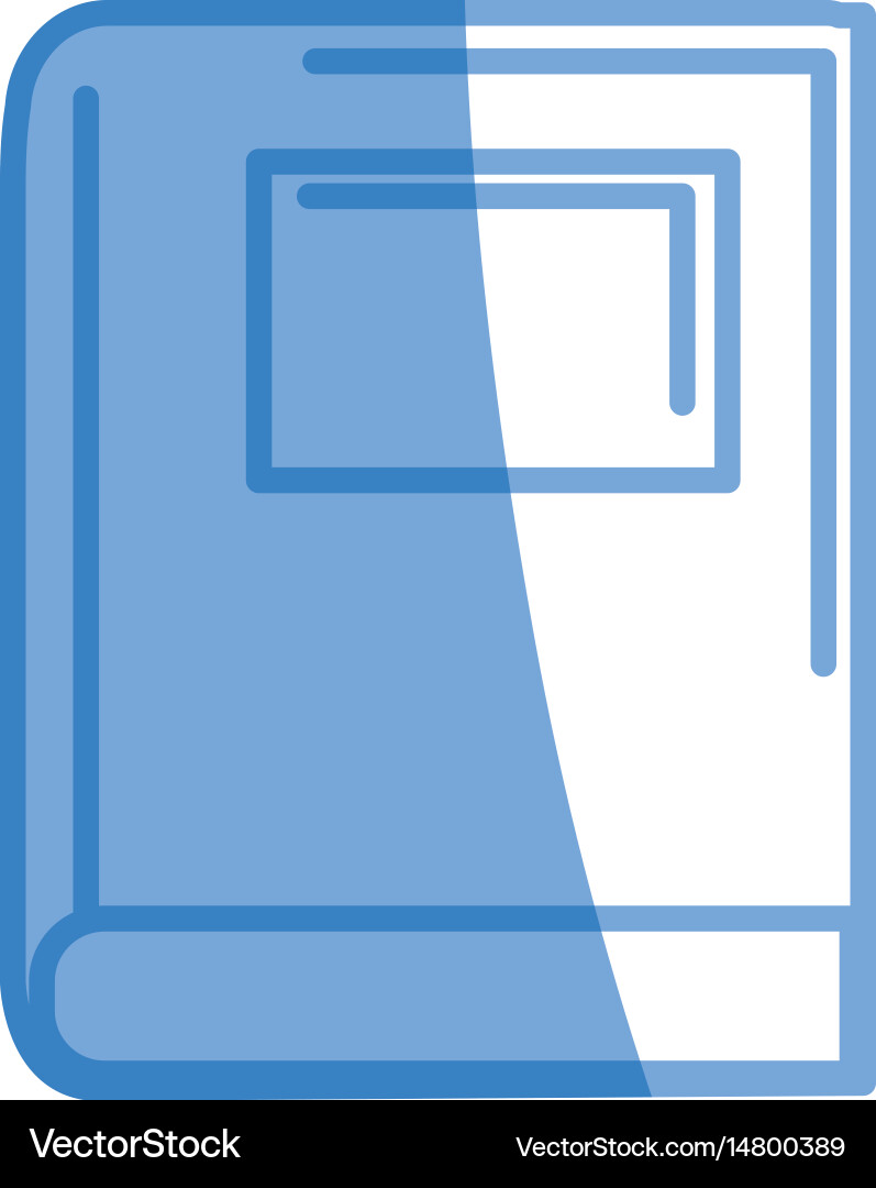 Library book tool to study and learn vector image