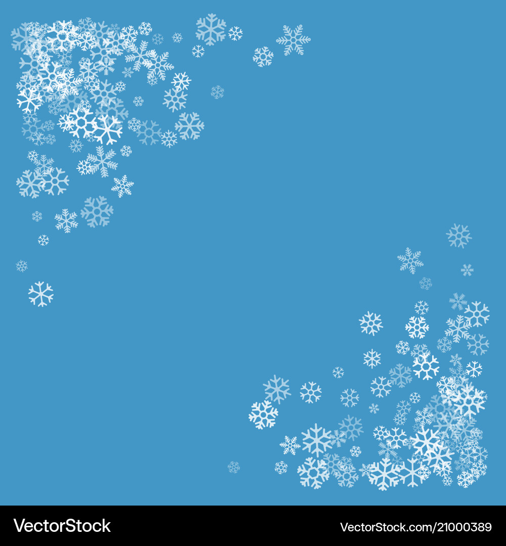 Rahmen oder Rand von zufälligen Scatter Schneeflakes Rahmen oder Rand von zufälligen Scatter Schneeflakes vektorbild