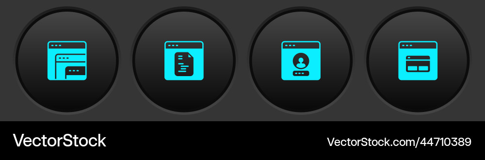 Set software create account screen and search Set software create account screen and search vector image