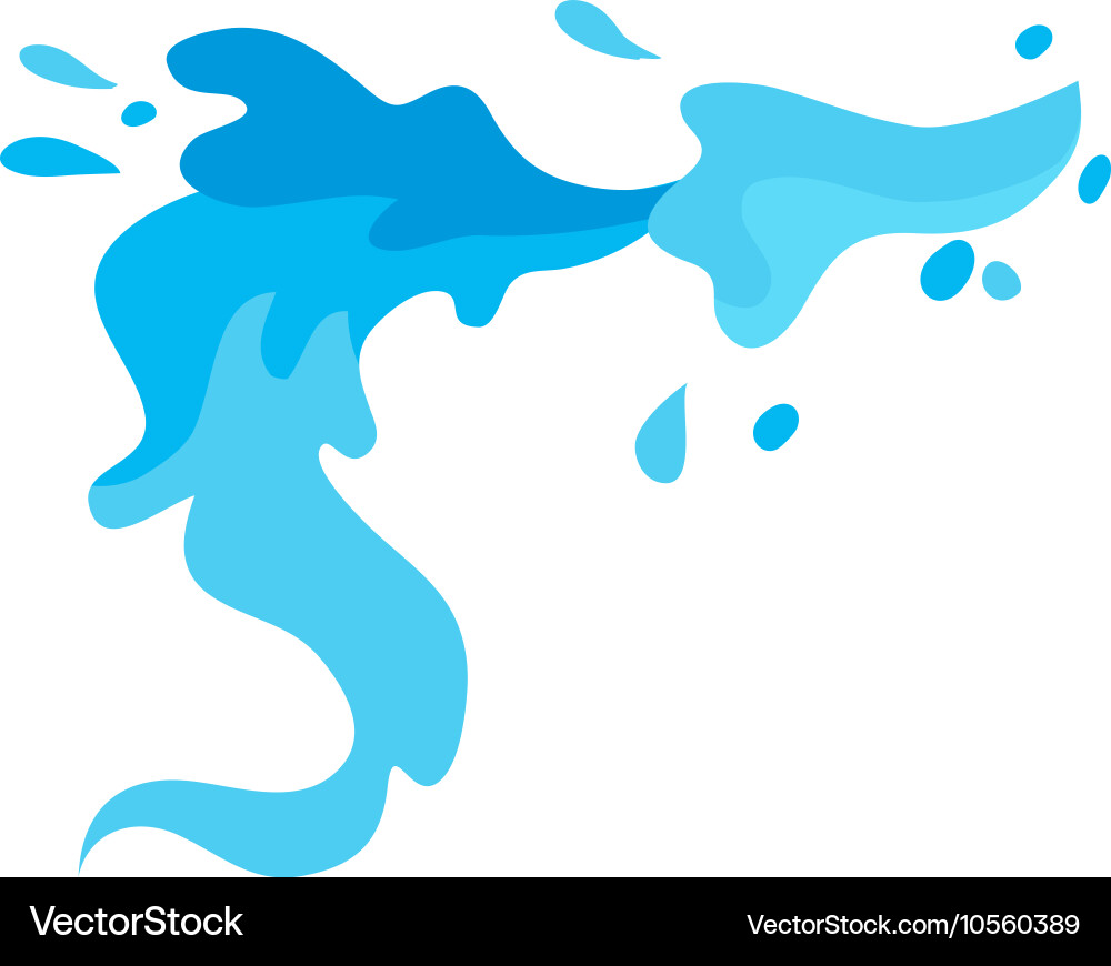 Water splashes set Vector Image