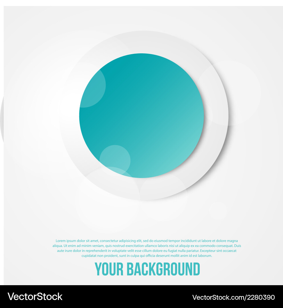 Abstract circles template object web vector image