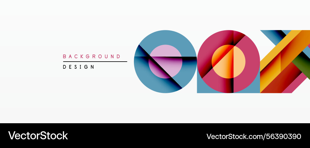 Abstract geometric design features overlapping Abstract geometric design features overlapping vector image