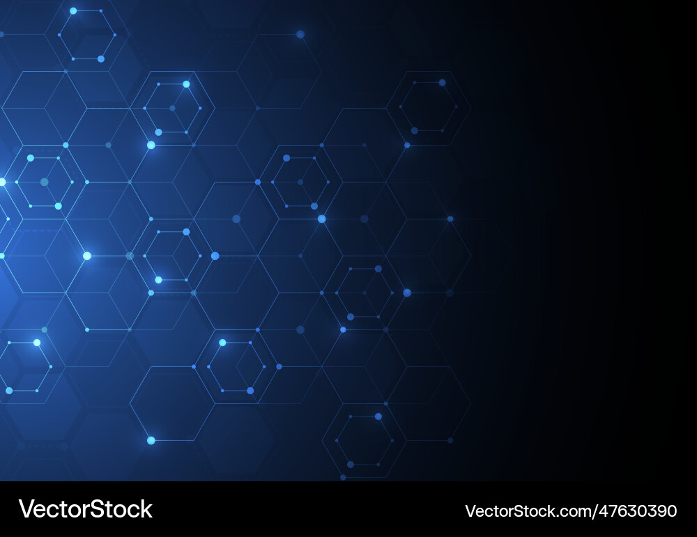 Abstract science template technology lines Abstract science template technology lines vector image