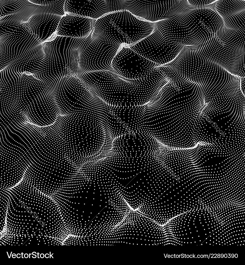 Array with dynamic particles abstract background Array with dynamic particles abstract background vector image