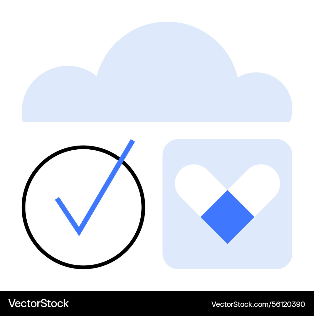 Cloud storage with data verification and secure Cloud storage with data verification and secure vector image