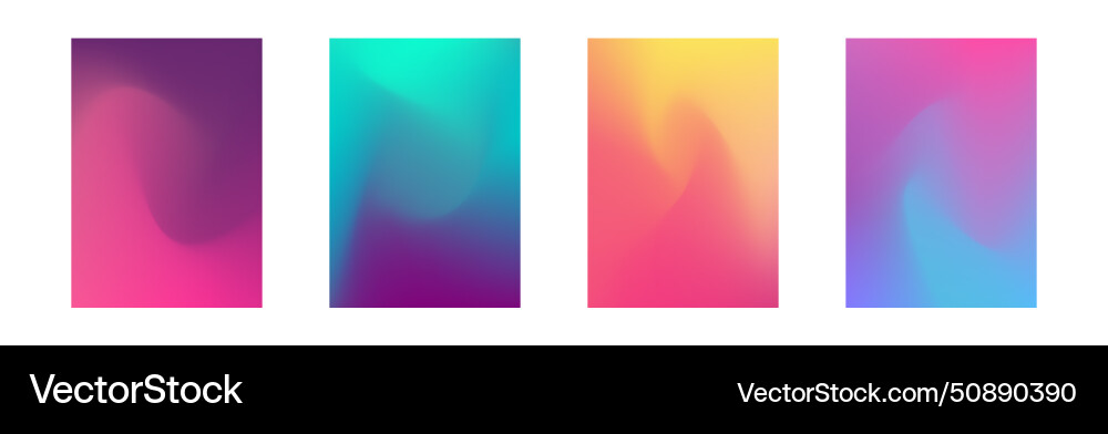 Cover gradient design color fluid set a4 Cover gradient design color fluid set a4 Vector Image