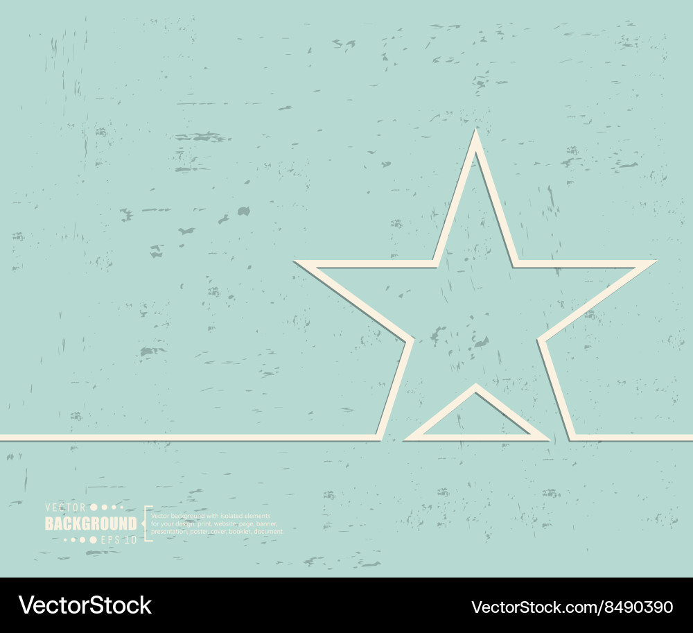 Creative star art template Royalty Free Vector Image