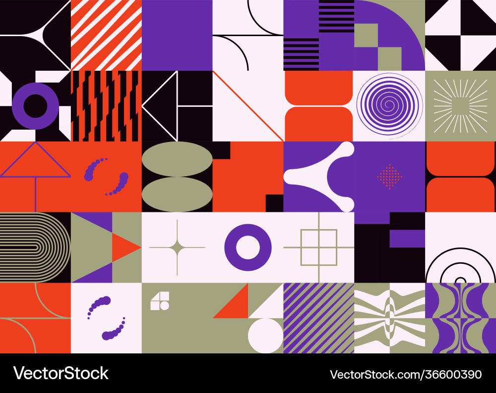 Deconstructed abstract pattern design Deconstructed abstract pattern design vector image