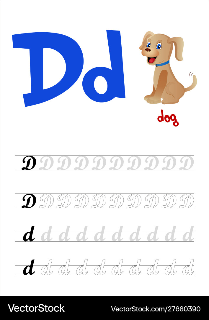 Design page layout english alphabet Royalty Free Vector