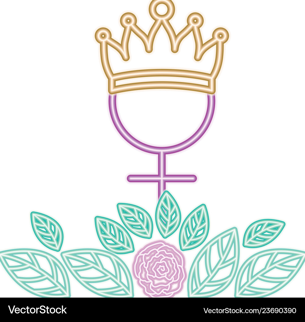 Geschlecht weiblich Symbol mit Krone Geschlecht weiblich Symbol mit Krone vektorbild