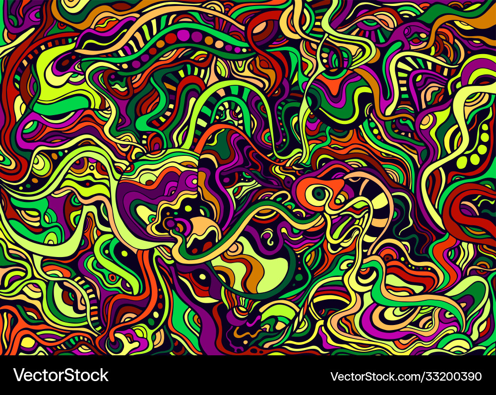 Helle komplizierte abstrakte doodle-Stil Linie Helle komplizierte abstrakte doodle-Stil Linie vektorbild