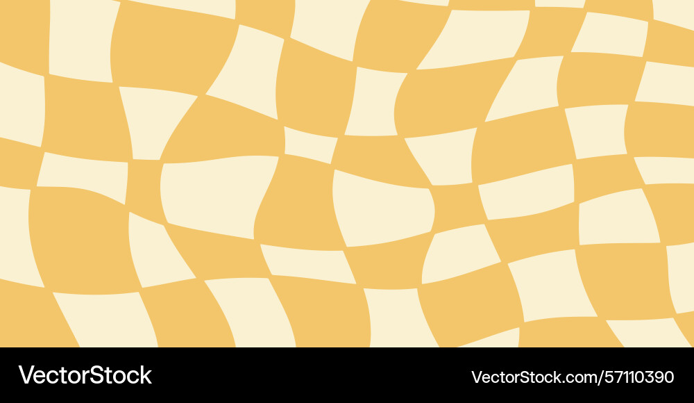 Twisted distorted checkered retro groovy pattern Twisted distorted checkered retro groovy pattern vector image