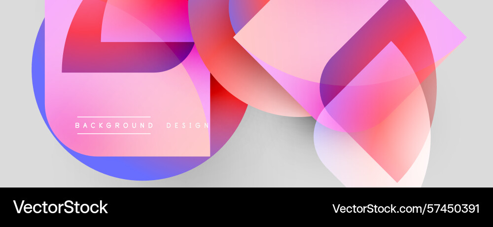 Abstract geometric shapes overlap creating Abstract geometric shapes overlap creating Vector Image