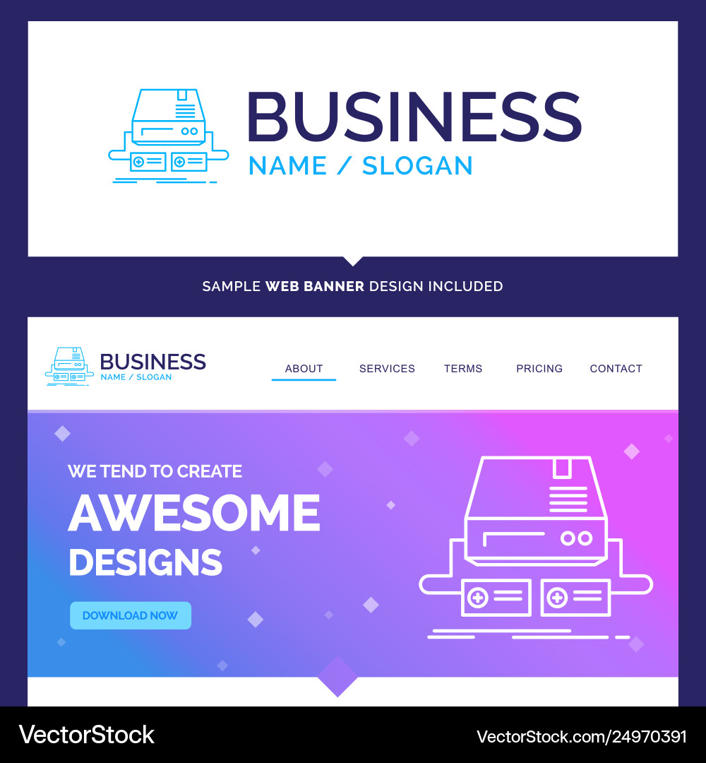 Beautiful business concept brand name console Beautiful business concept brand name console vector image