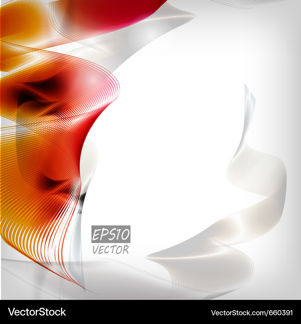 Dynamic Red Abstract Background vector image