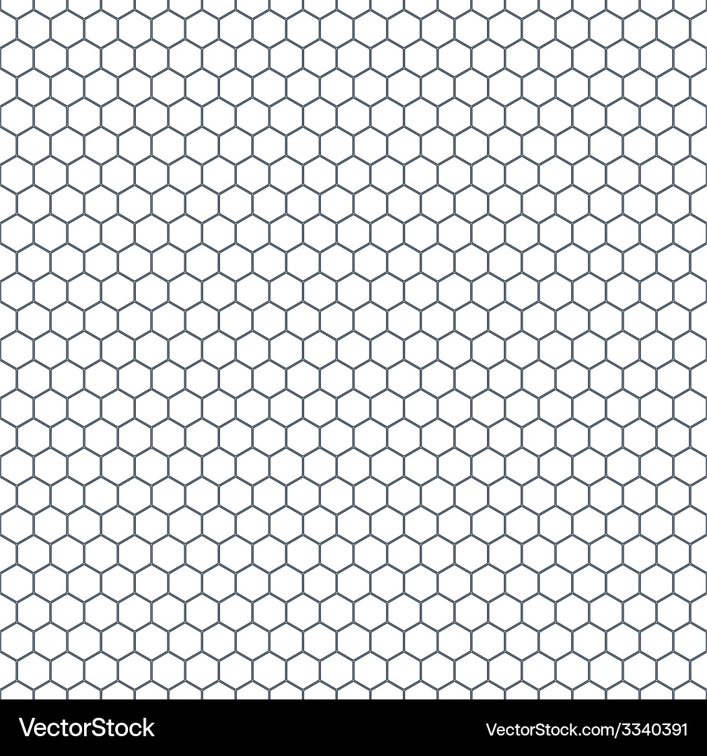 Hexagonal Grid Pattern Vector Image