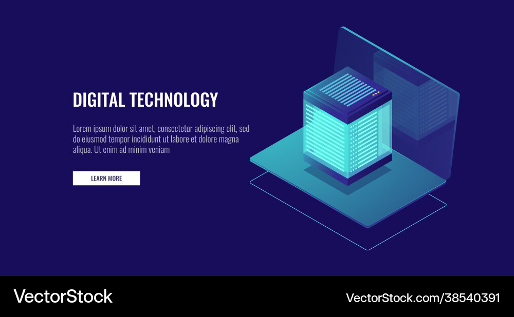 Laptop with database icon cloud data storage web Laptop with database icon cloud data storage web vector image